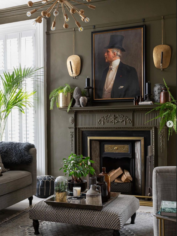 DESIGN: SARA AUSTIN OF THE FOUND HOME // FARROW & BALL CARTE BLANCHE CARDAMOM