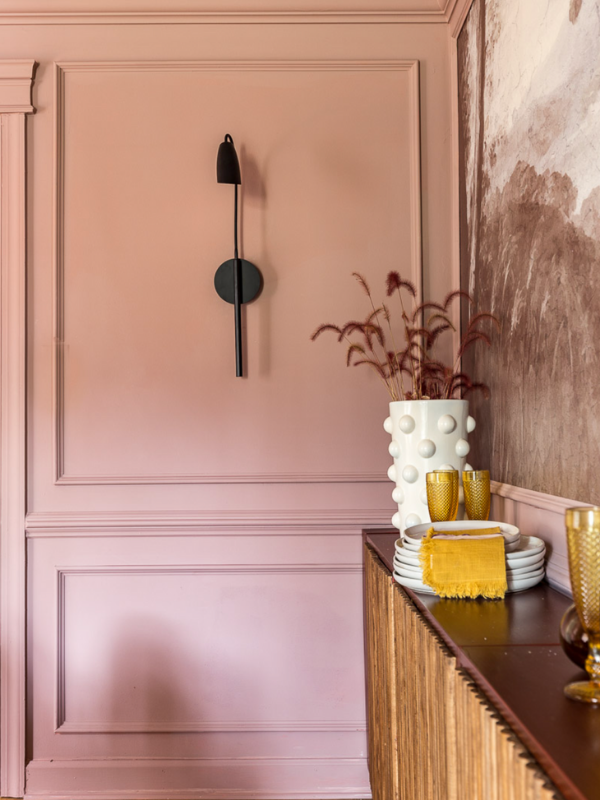 JEWELED INTERIORS // FARROW & BALL SULKING ROOM PINK