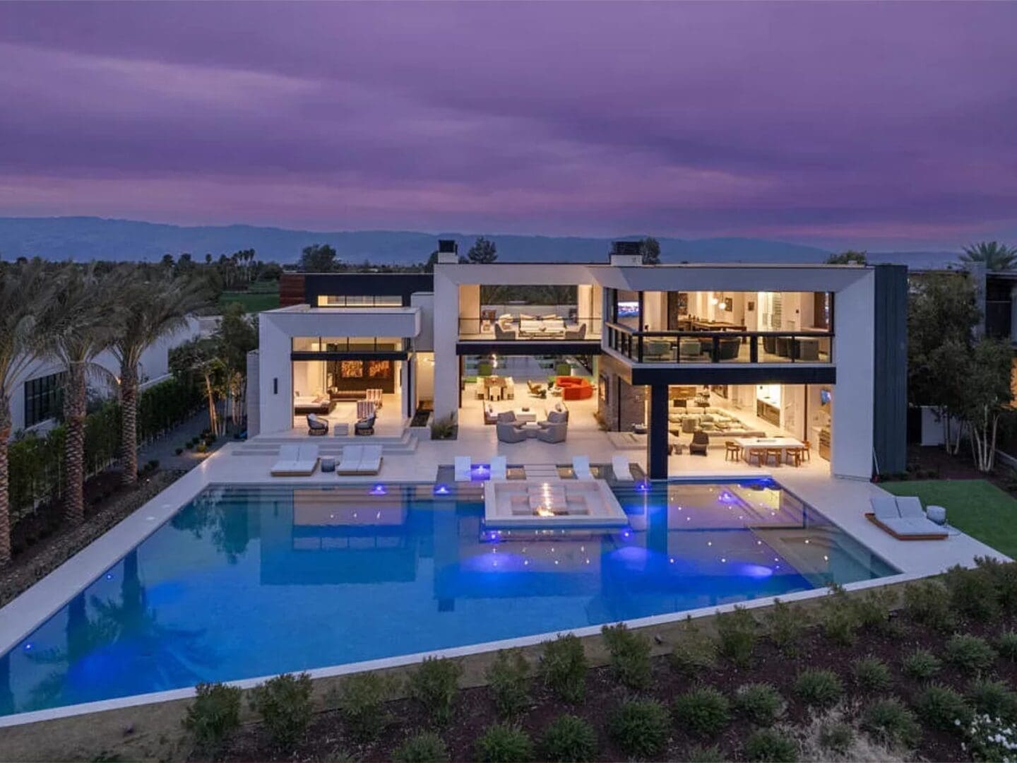 Luxury modern estate with pool at the Madison Club in La Quinta, CA.