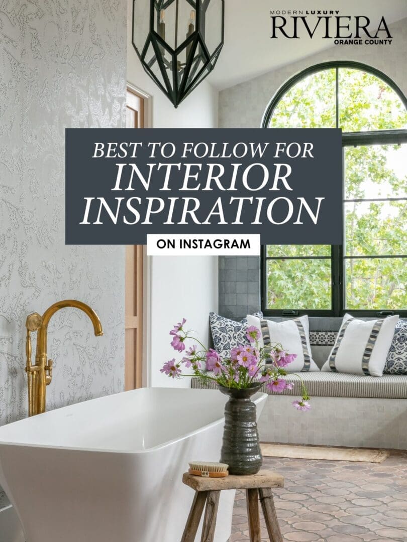 A luxury bathroom with text about an award.