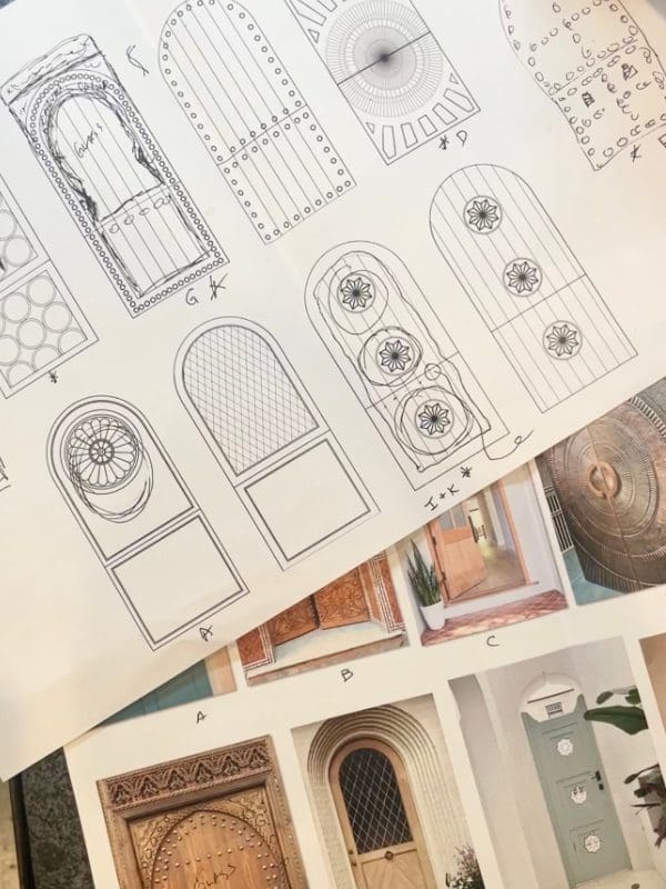 blackband-design-spanish-modern-door-styles Door drawings and elevations for interior design.