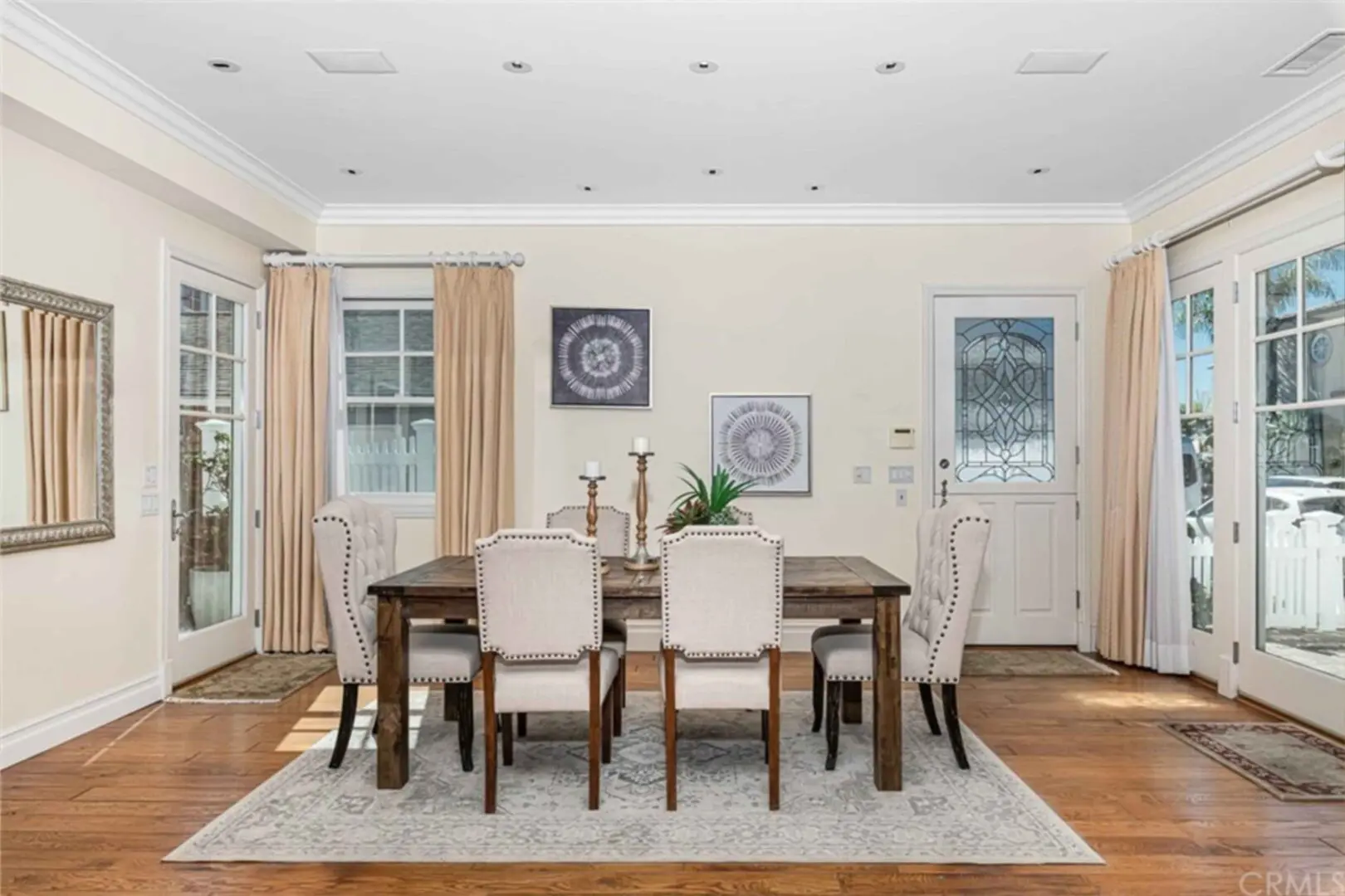 Dining room BEFORE Blackband renovation transformation.