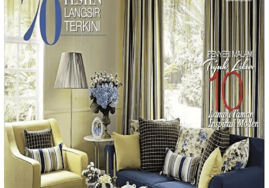 Impiana magazine with living room on the cover.