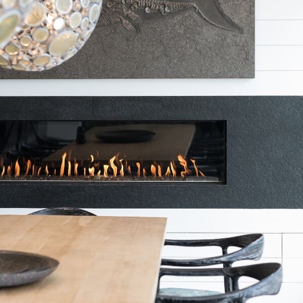 Contemporary wall fireplace design