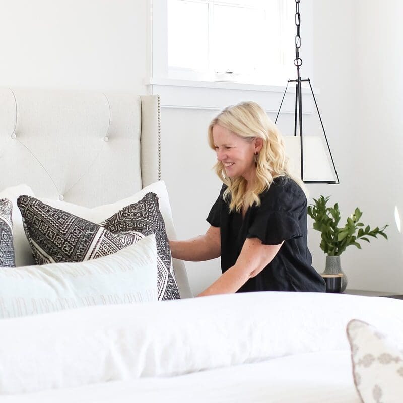 Wendy Blackband styling pillows for Blackband Design